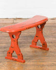 Japanese Taish0 Period Negora Lacquer Arm Stool with Cinnabar Color-2. Asian & Chinese Furniture, Art, Antiques, Vintage Home Décor for sale at FEA Home