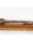 Antique Indian Wooden Hanging Ladle with Rustic Patina and Scrolling Motifs-10. Asian & Chinese Furniture, Art, Antiques, Vintage Home Décor for sale at FEA Home
