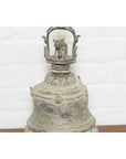 Burmese 19th Century Bronze Ceremonial Bell with Verde Patina and Cow Motif-5. Asian & Chinese Furniture, Art, Antiques, Vintage Home Décor for sale at FEA Home