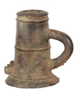 Indian Antique Smelting Pot with Back Handle, Front Spout and Weathered Patina-1. Asian & Chinese Furniture, Art, Antiques, Vintage Home Décor for sale at FEA Home