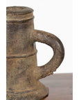 Indian Antique Smelting Pot with Back Handle, Front Spout and Weathered Patina-6. Asian & Chinese Furniture, Art, Antiques, Vintage Home Décor for sale at FEA Home