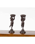 Pair of Bronze Greco-Roman Style Satyr Candle Holders-6. Asian & Chinese Furniture, Art, Antiques, Vintage Home Décor for sale at FEA Home