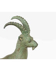 Vintage Lost Wax Cast Bronze Family of Ibex Sculpture with Verde Patina-5. Asian & Chinese Furniture, Art, Antiques, Vintage Home Décor for sale at FEA Home