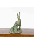 Vintage Lost Wax Cast Bronze Family of Ibex Sculpture with Verde Patina-9. Asian & Chinese Furniture, Art, Antiques, Vintage Home Décor for sale at FEA Home