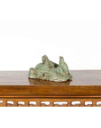 Contemporary Lost Wax Cast Bronze Sea Lion Sculpted Group with Verde Patina-11. Asian & Chinese Furniture, Art, Antiques, Vintage Home Décor for sale at FEA Home