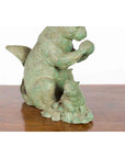 Vintage Lost Wax Cast Bronze Squirrel Family Sculpture with Verde Patina-5. Asian & Chinese Furniture, Art, Antiques, Vintage Home Décor for sale at FEA Home