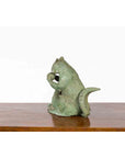 Vintage Lost Wax Cast Bronze Squirrel Family Sculpture with Verde Patina-10. Asian & Chinese Furniture, Art, Antiques, Vintage Home Décor for sale at FEA Home