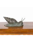 Small Vintage Lost Wax Cast Bronze Snail Sculpture-16. Asian & Chinese Furniture, Art, Antiques, Vintage Home Décor for sale at FEA Home