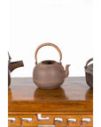 Japanese Meiji Period Late 19th Century Bronze Teapots with Weathered Patina-7. Asian & Chinese Furniture, Art, Antiques, Vintage Home Décor for sale at FEA Home