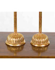 Pair of Japanese Hinamatsuri Gold Lacquered Candleholders with Lotus Bobèches-5. Asian & Chinese Furniture, Art, Antiques, Vintage Home Décor for sale at FEA Home