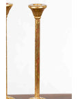 Pair of Japanese Hinamatsuri Gold Lacquered Candleholders with Lotus Bobèches-10. Asian & Chinese Furniture, Art, Antiques, Vintage Home Décor for sale at FEA Home