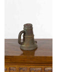 Indian Antique Smelting Pot with Back Handle, Front Spout and Weathered Patina-11. Asian & Chinese Furniture, Art, Antiques, Vintage Home Décor for sale at FEA Home