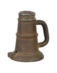 Indian Antique Smelting Pot with Back Handle, Front Spout and Weathered Patina-1. Asian & Chinese Furniture, Art, Antiques, Vintage Home Décor for sale at FEA Home