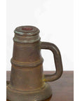 Indian Antique Smelting Pot with Back Handle, Front Spout and Weathered Patina-7. Asian & Chinese Furniture, Art, Antiques, Vintage Home Décor for sale at FEA Home