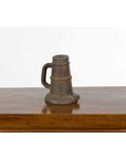 Indian Antique Smelting Pot with Back Handle, Front Spout and Weathered Patina-9. Asian & Chinese Furniture, Art, Antiques, Vintage Home Décor for sale at FEA Home
