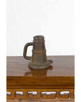 Indian Antique Smelting Pot with Back Handle, Front Spout and Weathered Patina-10. Asian & Chinese Furniture, Art, Antiques, Vintage Home Décor for sale at FEA Home