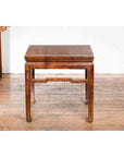 Chinese Ming Dynasty Style Vintage Lamp Table with Humpback Stretchers-11. Asian & Chinese Furniture, Art, Antiques, Vintage Home Décor for sale at FEA Home