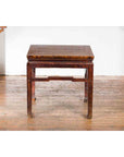 Chinese Ming Dynasty Style Vintage Lamp Table with Humpback Stretchers-12. Asian & Chinese Furniture, Art, Antiques, Vintage Home Décor for sale at FEA Home