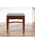 Chinese Ming Dynasty Style Vintage Lamp Table with Humpback Stretchers-3. Asian & Chinese Furniture, Art, Antiques, Vintage Home Décor for sale at FEA Home