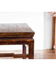 Chinese Ming Dynasty Style Vintage Lamp Table with Humpback Stretchers-5. Asian & Chinese Furniture, Art, Antiques, Vintage Home Décor for sale at FEA Home