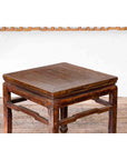 Chinese Ming Dynasty Style Vintage Lamp Table with Humpback Stretchers-9. Asian & Chinese Furniture, Art, Antiques, Vintage Home Décor for sale at FEA Home