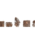 Set of Five Vintage Indonesian Copper Batik Textile Floral Printing Blocks-1. Asian & Chinese Furniture, Art, Antiques, Vintage Home Décor for sale at FEA Home