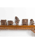 Set of Five Vintage Indonesian Copper Batik Textile Floral Printing Blocks-2. Asian & Chinese Furniture, Art, Antiques, Vintage Home Décor for sale at FEA Home