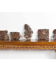 Set of Five Vintage Indonesian Copper Batik Textile Floral Printing Blocks-3. Asian & Chinese Furniture, Art, Antiques, Vintage Home Décor for sale at FEA Home