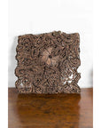 Set of Five Vintage Indonesian Copper Batik Textile Floral Printing Blocks-10. Asian & Chinese Furniture, Art, Antiques, Vintage Home Décor for sale at FEA Home