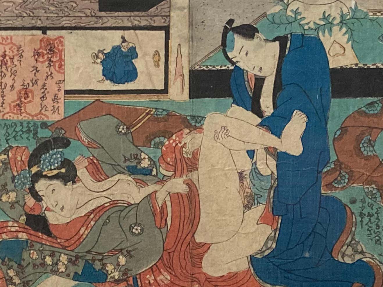 Framed Woodblock Print-3. Asian & Chinese Furniture, Art, Antiques, Vintage Home Décor for sale at FEA Home