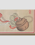 19th Century Japanese Woodblock Print Depicting a Ceremonial Tassel and Fan-8. Asian & Chinese Furniture, Art, Antiques, Vintage Home Décor for sale at FEA Home