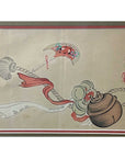 19th Century Japanese Woodblock Print Depicting a Ceremonial Tassel and Fan-3. Asian & Chinese Furniture, Art, Antiques, Vintage Home Décor for sale at FEA Home