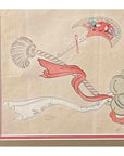 19th Century Japanese Woodblock Print Depicting a Ceremonial Tassel and Fan-5. Asian & Chinese Furniture, Art, Antiques, Vintage Home Décor for sale at FEA Home