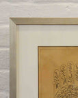 Astrological Hand-Painted on Parchment Print Depicting a Hand with Calligraphy-6. Asian & Chinese Furniture, Art, Antiques, Vintage Home Décor for sale at FEA Home