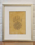 Astrological Hand-Painted on Parchment Print Depicting a Hand with Calligraphy-2. Asian & Chinese Furniture, Art, Antiques, Vintage Home Décor for sale at FEA Home