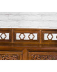Chinese Early 20th Century Bookcase with Open Shelves, Drawer and Carved Doors-14. Asian & Chinese Furniture, Art, Antiques, Vintage Home Décor for sale at FEA Home