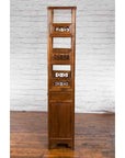 Chinese Early 20th Century Bookcase with Open Shelves, Drawer and Carved Doors-17. Asian & Chinese Furniture, Art, Antiques, Vintage Home Décor for sale at FEA Home