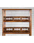 Chinese Early 20th Century Bookcase with Open Shelves, Drawer and Carved Doors-6. Asian & Chinese Furniture, Art, Antiques, Vintage Home Décor for sale at FEA Home