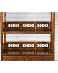 Chinese Early 20th Century Bookcase with Open Shelves, Drawer and Carved Doors-7. Asian & Chinese Furniture, Art, Antiques, Vintage Home Décor for sale at FEA Home