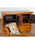 Antique Chinese Console Cabinet with Petite Double Doors and Hidden Compartments-13. Asian & Chinese Furniture, Art, Antiques, Vintage Home Décor for sale at FEA Home
