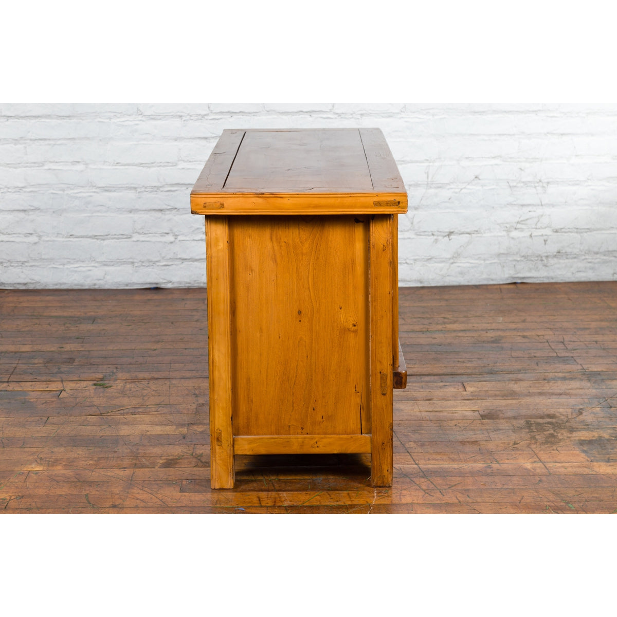 Antique Chinese Console Cabinet with Petite Double Doors and Hidden Compartments-14. Asian & Chinese Furniture, Art, Antiques, Vintage Home Décor for sale at FEA Home