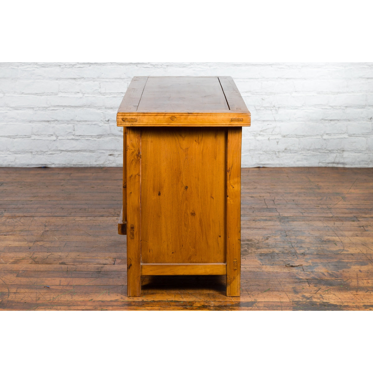 Antique Chinese Console Cabinet with Petite Double Doors and Hidden Compartments-18. Asian & Chinese Furniture, Art, Antiques, Vintage Home Décor for sale at FEA Home