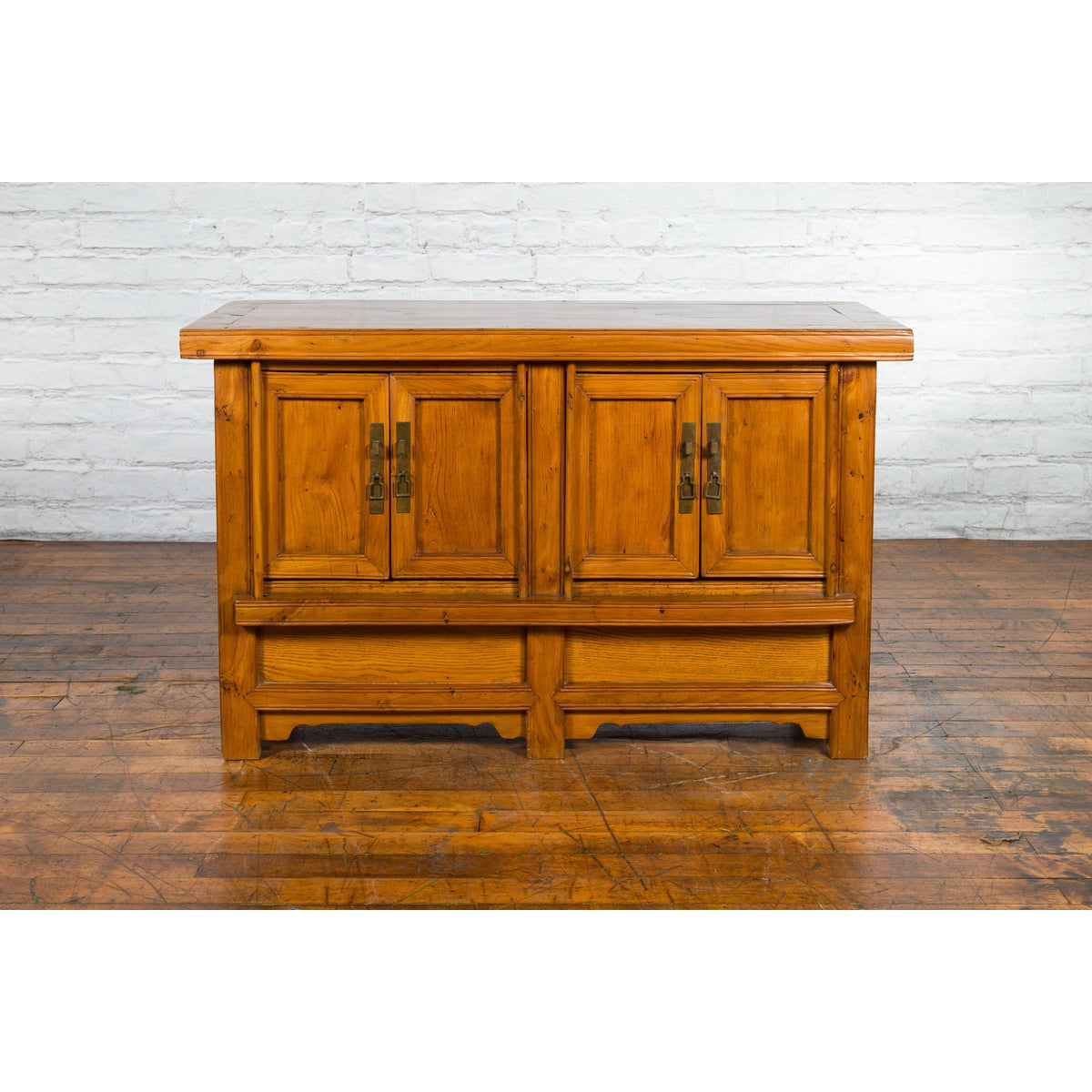 Antique Chinese Console Cabinet with Petite Double Doors and Hidden Compartments-3. Asian & Chinese Furniture, Art, Antiques, Vintage Home Décor for sale at FEA Home