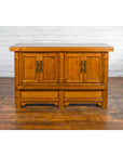 Antique Chinese Console Cabinet with Petite Double Doors and Hidden Compartments-3. Asian & Chinese Furniture, Art, Antiques, Vintage Home Décor for sale at FEA Home