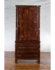 Qing Dynasty 19th Century Red Lacquer Compound Cabinet with Raised Panels-7. Asian & Chinese Furniture, Art, Antiques, Vintage Home Décor for sale at FEA Home