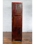Chinese Qing Dynasty 19th Century Red Lacquer Cabinet with Butterfly Décor-13. Asian & Chinese Furniture, Art, Antiques, Vintage Home Décor for sale at FEA Home