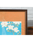 Qing Dynasty 19th Century Turquoise Print Depicting Birds Perched in a Tree-12. Asian & Chinese Furniture, Art, Antiques, Vintage Home Décor for sale at FEA Home