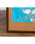Qing Dynasty 19th Century Turquoise Print Depicting Birds Perched in a Tree-13. Asian & Chinese Furniture, Art, Antiques, Vintage Home Décor for sale at FEA Home