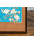 Qing Dynasty 19th Century Turquoise Print Depicting Birds Perched in a Tree-14. Asian & Chinese Furniture, Art, Antiques, Vintage Home Décor for sale at FEA Home
