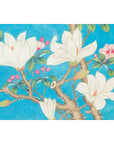 Qing Dynasty 19th Century Turquoise Print Depicting Birds Perched in a Tree-9. Asian & Chinese Furniture, Art, Antiques, Vintage Home Décor for sale at FEA Home